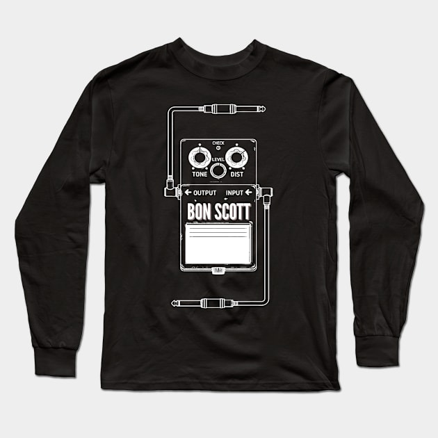 Bon Scott Long Sleeve T-Shirt by Ninja sagox